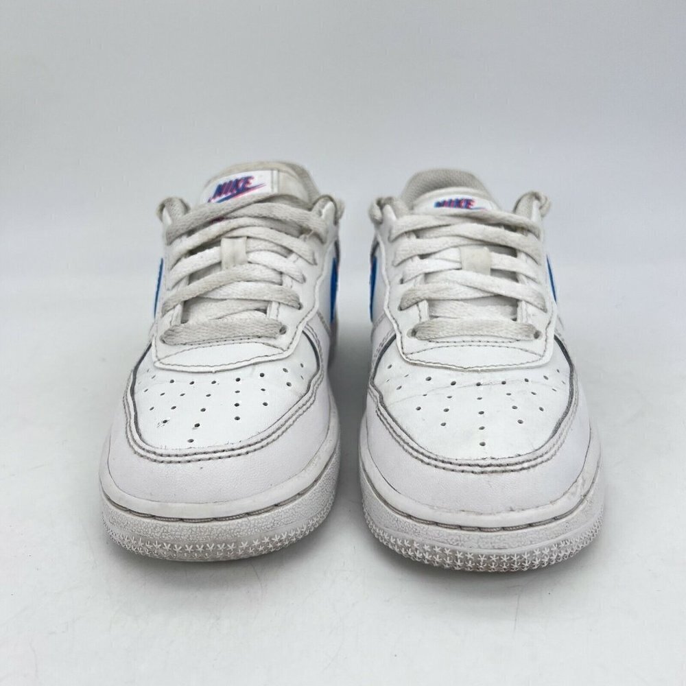 Nike Force 1 Lv8 Ksa 3d Glasses White Blue Red Youth Shoes CJ7160 100 Size 12C - Picture 3 of 12